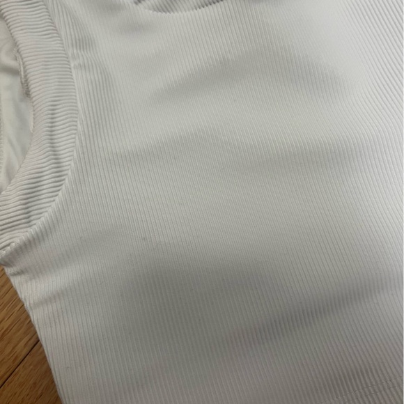 Sahara Ray White Ribbed Tank High Waist Bikini - Picture 6 of 14